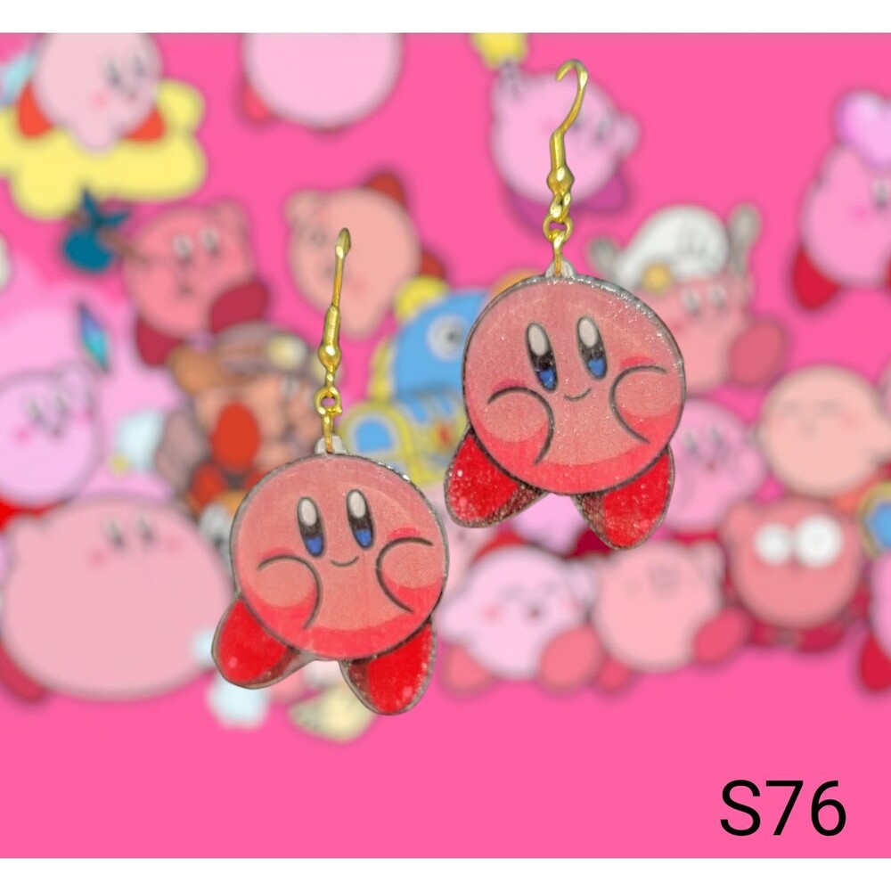 Cute Kirby Earrings